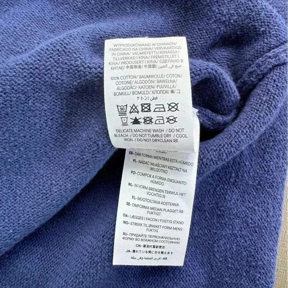 Mini Boden Girl’s Navy Blue Pointelle 100% Cotton Cardigan Size‎ 7-8 Years - Picture 5 of 5